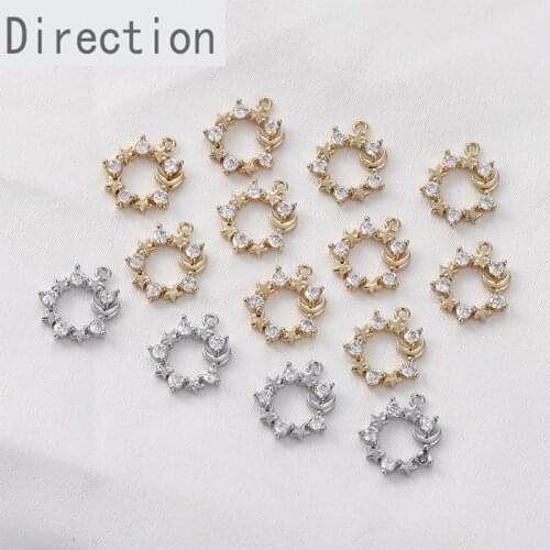 14k gold-clad, copper-plated and real gold-plated small diamond rings diy earrings bracelets necklaces pendants and accessories