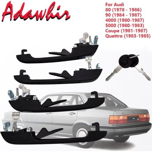 1 Set Door Handle Outer for AUDI 80 100 Coupe/Quattro Quattro/Sport URQUATTRO 813837205C 813837206C 813839205 813839206