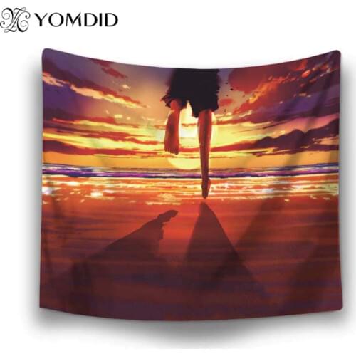 Wall Hanging Tapestries Wall Tapestry Cozy Natural Scenery Polyester Printed Bedroom Decor Boho Art Printing Tapestry Tapiz