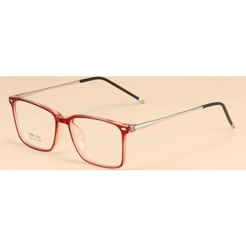 Business Men rectangle Spectacles Glasses Frame TR90 Comfort Myopia Prescription Clear Lenses Optical Plain Mirror 2019