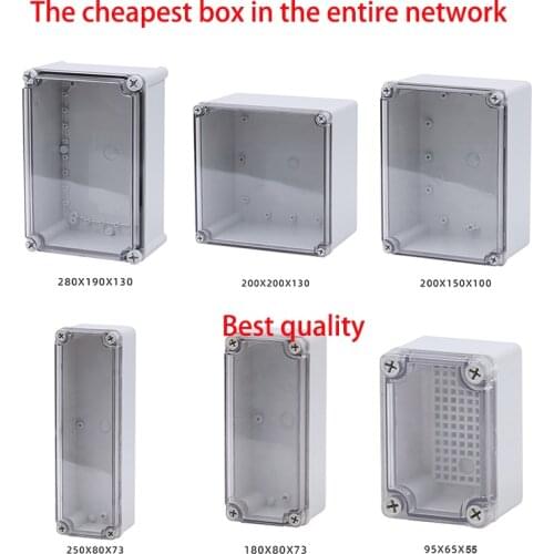 IP67 AG transparent series cover outdoor waterproof Ddiy DIY electrical junction box ABS plastic distribution box