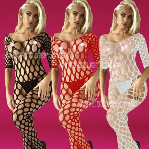 Porn Sexy Bodystocking Women Sex Erotic Bodysuit underwear Hot abydoll Costumes Open Crotch Plus Size