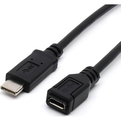 Type-c cable USB-C Male to Micro USB female data cable for mobile phone tablet charging 20cm