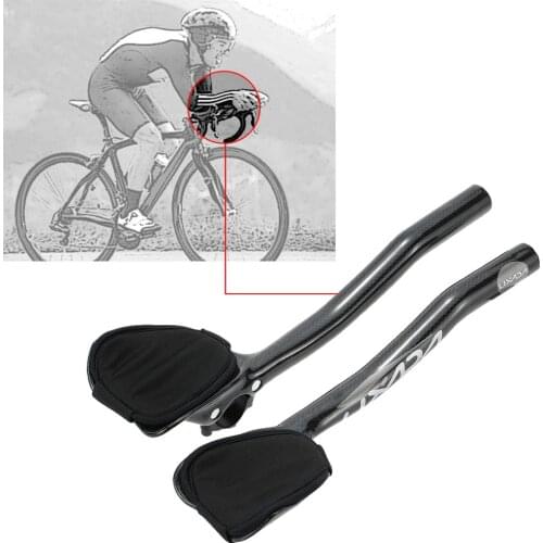 Lixada Carbon Fiber Road Bike Bicycle Aero Bar Rest Handlebar Aerobar 31.8mm