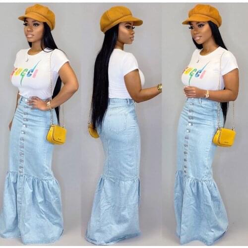 YOZIHAYL Denim Skirts For Women