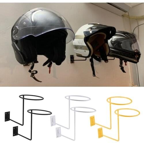 1 Pair Cap Display Holder Wall Mount Helmet Hanger Rack Wall Mounted Rack Hook