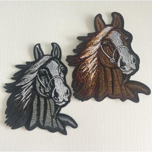 1 Pc Badge Horse Patches Iron-on Sew-on Embroidery Patch Motif Applique Garment Children Women DIY Clothes Sticker Wedding Party