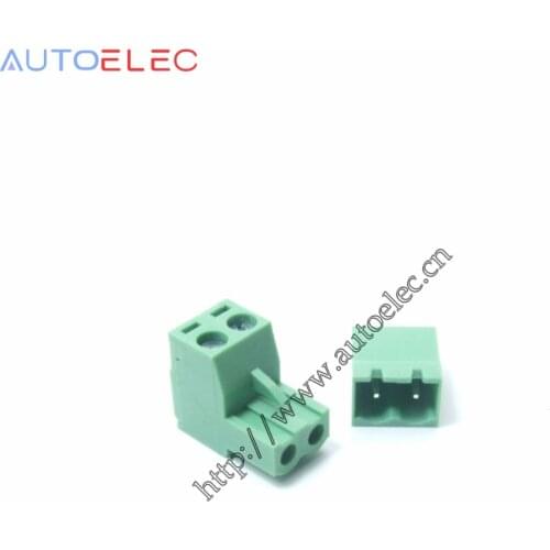 100pcs/lot 5.08mm pitch 2EDGK 2Poles PCB terminal blocks straight pins with closed sides 1757019 1755736 MSTB MSTBVA 2.5