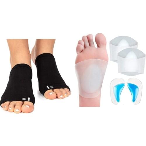 2 Pairs Plantar Fasciitis Sleeves/Shoe Insoles & Arch Support Brace for Flat Feet 2Pairs Plantar Fasciitis Support Brace