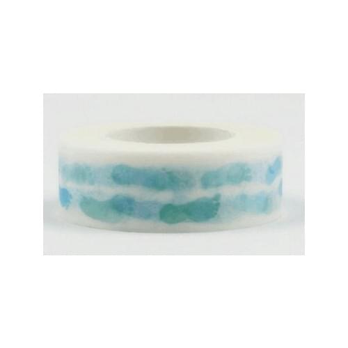 2pcs/lot Lovely blue footprint washi Tape DIY decoration Scrapbooking Sticker Label Masking Tape School Office Supply