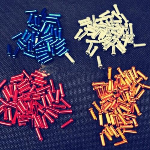 20pcs MTB Mountain Bike Bicycle Cable Tips Derailleur Brake Line Core Color Aluminum Alloy Cap Free Shipping