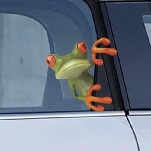 3D Frogs Funny Car Stickers car styling New arrival vinyl decal sticker decoration High temperature & water Proof