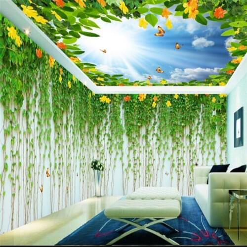 Beibehang Green alpine papel de parede 3d wall murals photo wallpaper delicate flowers large mural wall paper for living room
