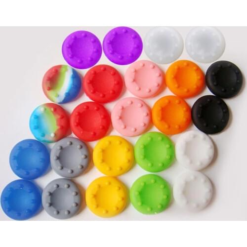 4PCS Thumb Stick Grips Caps For PS4 Pro Slim Silicone Analog Thumbstick Grips Cover For Xbox PS3 PS4 Accessories