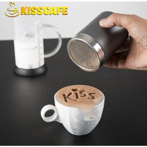 95x70 Stainless Steel Sprinkle Cocoa Cinnamon Sugar Gauze Mesh Jar Seasoning Bottle Fancy Coffee Powder Duster Pepper Shaker Can