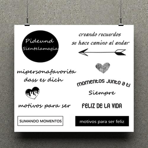 AZSG Love Phrase Clear Stamps For DIY Scrapbooking/Card Making Decorative Silicone Stamp Crafts