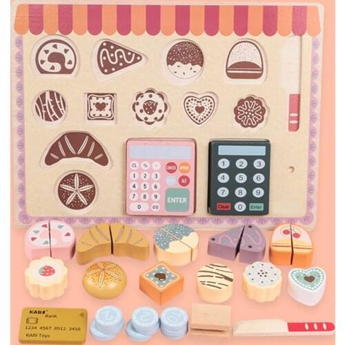 Children Wooden Play House Afternoon Tea Simulation Educational Toys