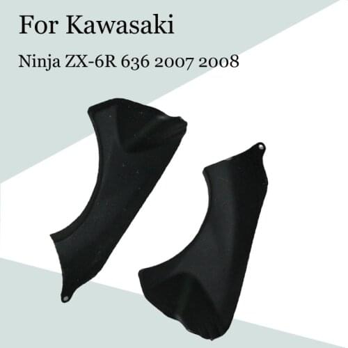 For Kawasaki Ninja ZX-6R 636 2007 2008 Motorcycle Head Tube Trim Covers ABS Injection Fairing ZX 6R 07-08 Accessories