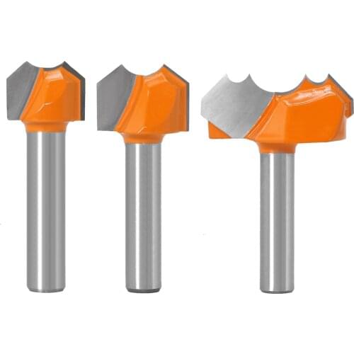 8mm Shank router Bit Point-cut Round Over Groove Bits router bits for wood engraving cutter woodworking