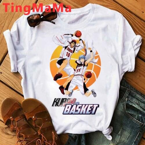 Hot Japanese Anime Kuroko No Basket T Shirt Men Kawaii Summer Tops Cartoon Graphic Tees Harajuku Unisex Manga T-shirts Male