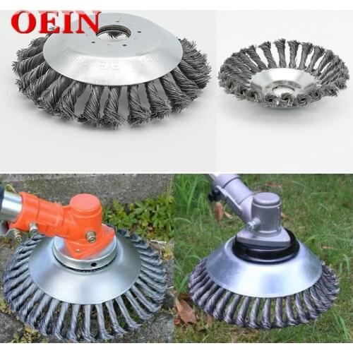 6 & 8 Inch Steel Wire Grass Trimmer Head Rounded Edge Weed Grass Brush Cutter Removal Tray Plate For Lawnmower Garden Tools