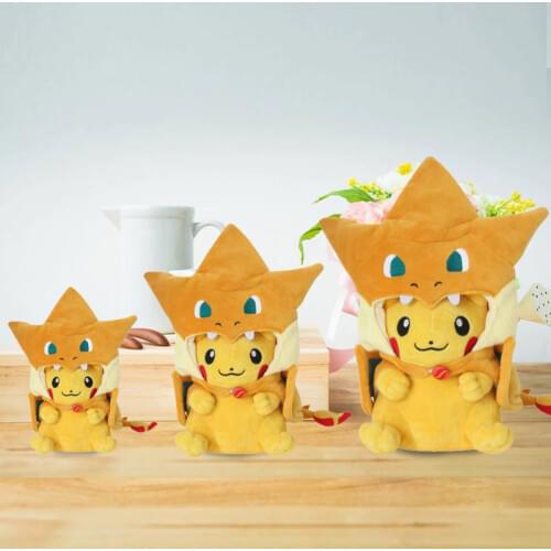 Heat Sell removable plush Pets Small Spirit Magical Baby Cloak Picacho Pocket Monster Lint Toys Doll Customized