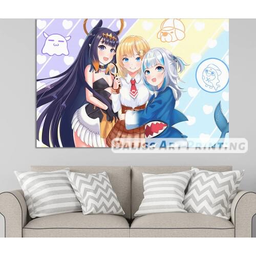 Canvas Anime Holomyth Hololive Pictures Home Decoration Paintings Poster HD Prints Wall Art Modular Living Room Framed