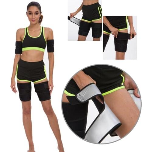Leg Shaper Sauna Sweat Thigh Trimmers Calories Off Warmer Slender Slimming Legs Fat Thermo Neoprene Compress Belt Face Lift Tool