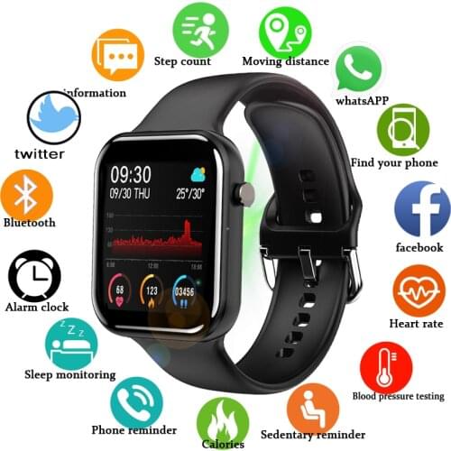 LIGE 2021 New Full Touch Smart Watch Women Waterproof Bracelet Heart Rate Monitor Sleep Monitor Smartwatch Men For IOS Android