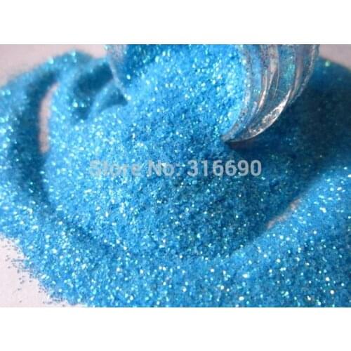 Neon blue ultra fine cosmetic glitters