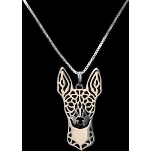 New Unique Romantic Gold Silver Color Rat Terrier Pendant Necklace Hunger Games Necklace Women Best Friend Choker