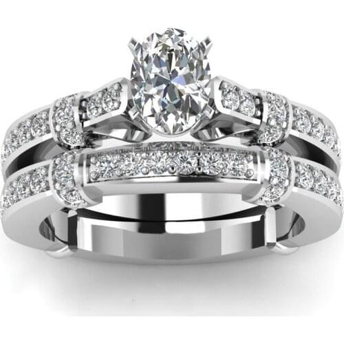 Romantic Couple Zircon Pair Ring Personality Ladies Fashion Proposal Manufacturers Wholesale