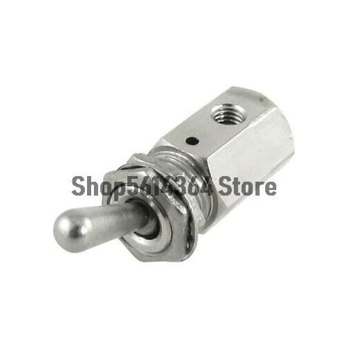 TV-3S 2 Position 3 Way Air Pneumatic Knob Control ON OFF Toggle Valve