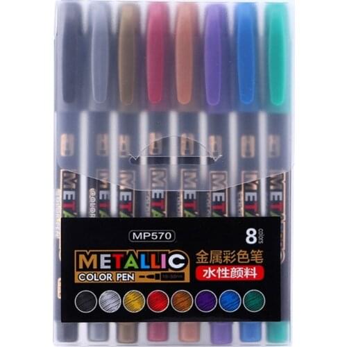 8 Colors Epoxy Resin Drawing Pen Acrylic Paint Highlights Metallic Permanent Marker Graffiti Point Pen