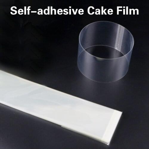 Cake self adhesive hard edging thickened transparent Mousse Cake explosion cake edging paper Surrounding Hard Decorative film