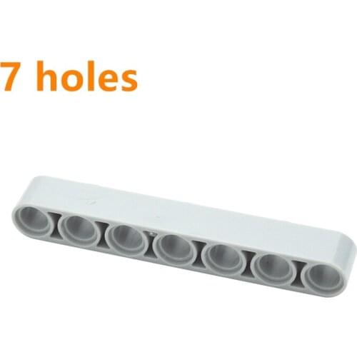 DIY Assembles Particles 32524 1x7 Thick hole Arm Liftarm For Building Blocks Parts DIY Technical Educational Creative Toys