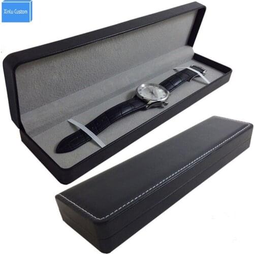 Special for brand leather watchband watches design recentage long Pu leather watch boxes with band storage drop shipping
