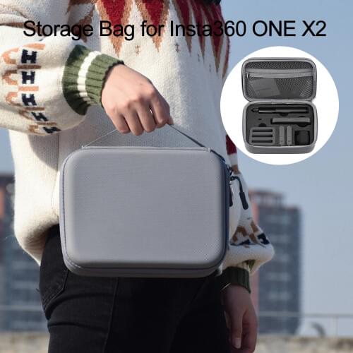 Storage Bag for Insta360 ONE X2 Panoramic Camera Handbag Portable Waterproof Carrying Case Box for Insta360 ONE X2 Accessories