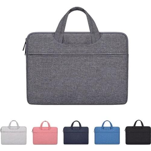 Kawaii 13.3/14.1/15.4/15.6 inch Laptop Bag Portable Zipper File Folder for A4 Document Bag Handbag Briefcase Stationery Storage