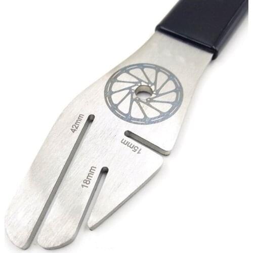 Bike Bicycle Disc Brake Rotor Alignment Truing Tools Adjustment Wrench Stainless Steel ASD88