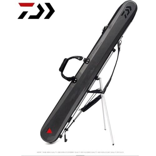 New High Quality DAIWA 130cm(with bracket) Fishing Bag 3kg Anti-Drop Fishing Backpack Anti-Shock PC Material Waterproof