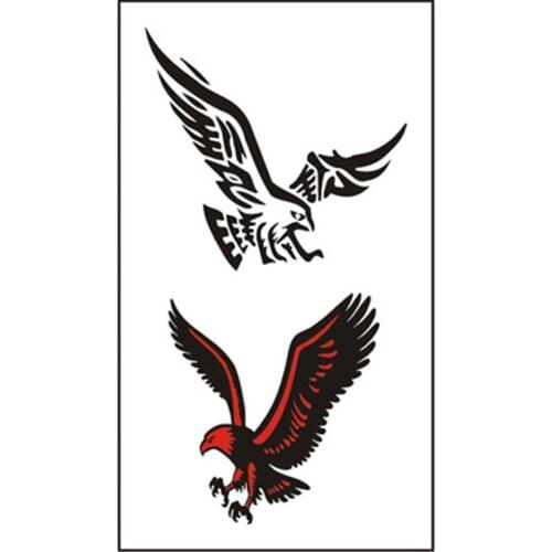 5PCS/lot Temporary Tattoo Sticker Egle Boday Stickers Waterproof Environmental Protection Stage Props Art Makeup Stickers