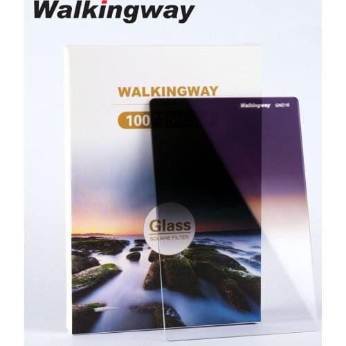 WalkingWay 150x100mm Optical Glass Soft Graduated Filtro Waterproof ND filter GND4 GND8 GND16 Camera Square filter for Cokin Z