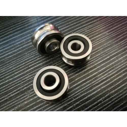 10/50pcs/lot SG66 U Groove pulley ball bearings 6*22*10 mm Track guide roller bearing 6x22x10