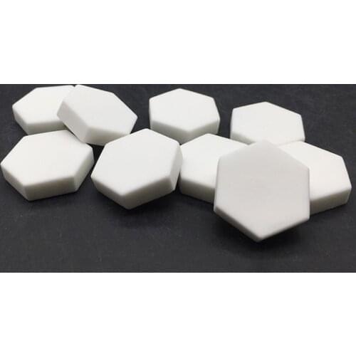 20 Pack Practical Coral Frag Base Seawater Coral Fragment Hexagonal Disks Tiles Support for Coralline Growth Reproduce