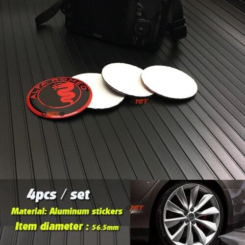 4pcs/lot 56.5MM Auto Car Accessories Decals 56mm Auto Car Wheel Rims Center Hub Cap Covers Car Wheel Badge Emblem Sticker Decal
