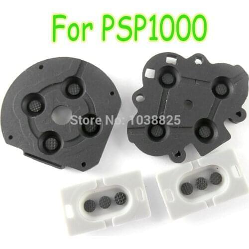 50sets/lot Game Console Replacement for PSP 1000 / PSP1000 FAT D Pads Rubber Conductive R L button repair part ChengChengDianWan