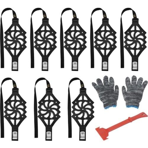 8PCS Universal Winter Roadway Safety Non-slip Wheel Tire Anti-skid Emergency Chain for Car Truck SUV MPV Auto Car Accessories
