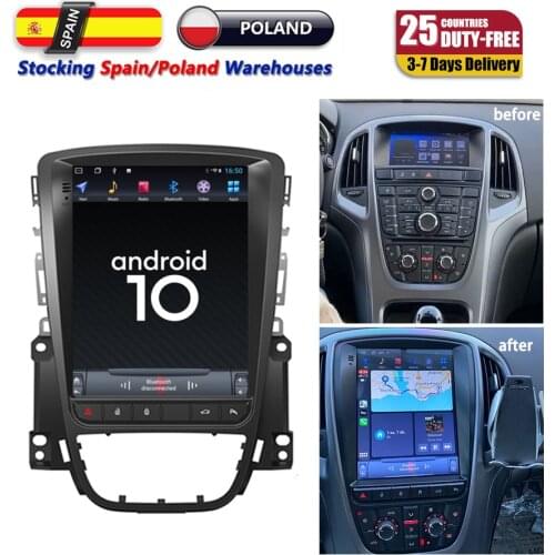 Tesla Vertical Screen Android Car Gps Multimedia Radio Player In Dash For Buick Opel Astra J Cd300 Cd400 Car Navigation Stereo