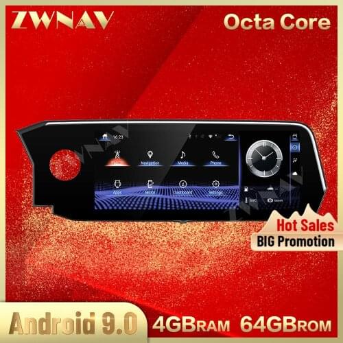 Octa core 4G+64GB 12.3" Android 9.0 Car Multimedia Player For lexus ES 2018 car GPS Navigation WIFI Audio Radio stereo head unit